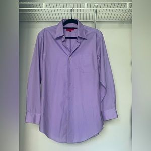 Bergamo New York Fitted Long Sleeve Purple Button Down